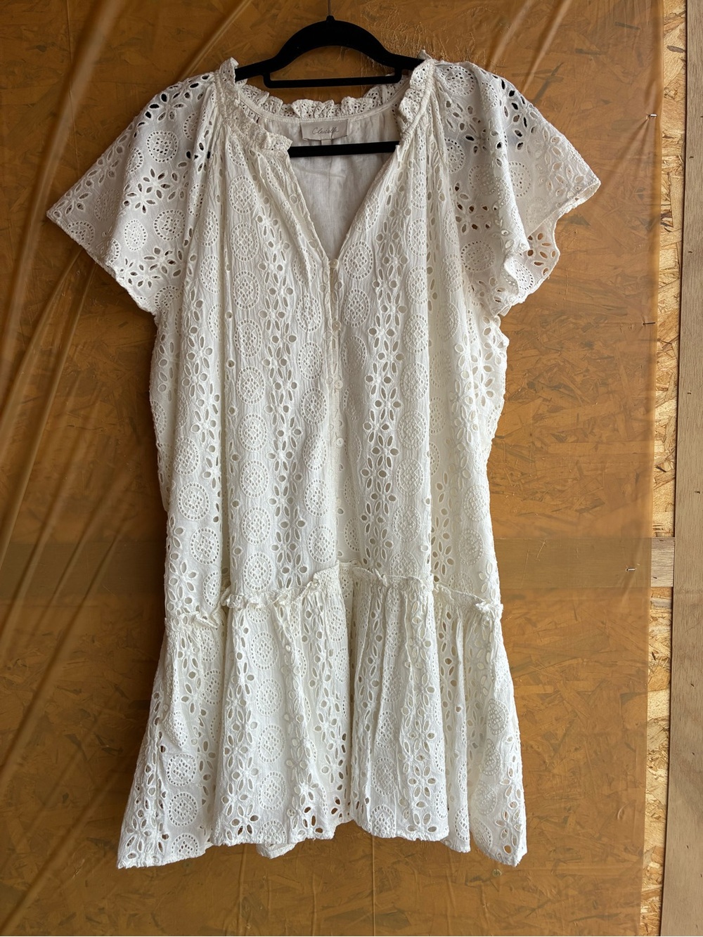 NWOT Cleobella LYDIA MINI DRESS in IVORY Size X-Large - Picture 6 of 12
